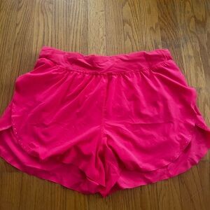 lululemon fast and free 3” short- size 10 (lip gloss)